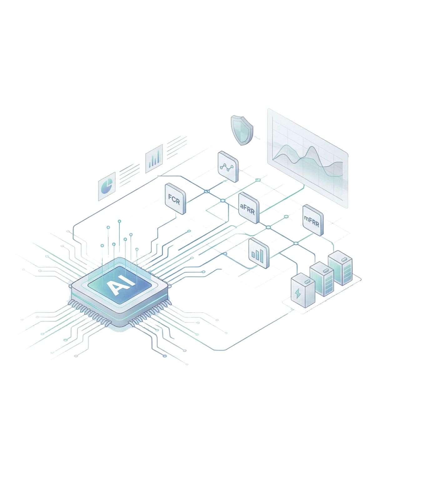 AI grid balancing dashboard