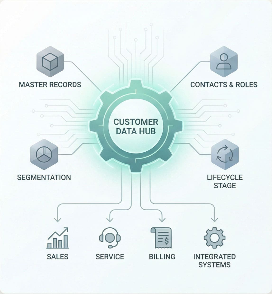 Customer Data Hub diagram